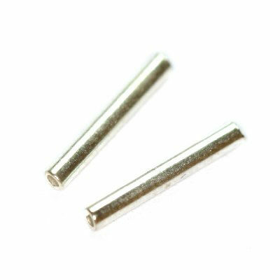 tubes simple 10mm silver plated (10pcs)