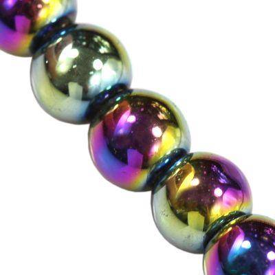 pērle apaļa 4mm (50gab) Rainbow CrystaLine™
