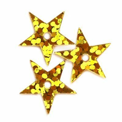 vizulis zvaigzne 13mm zelta (10g; ~500gab)