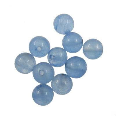 pearl round 6mm Blue Chalcedony (10pcs) China