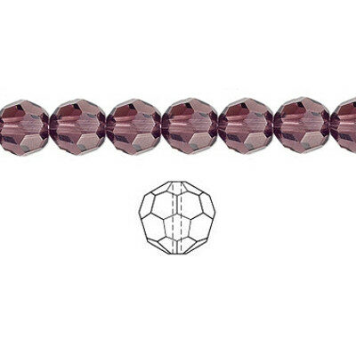 bead round faceted 6mm (20pcs)