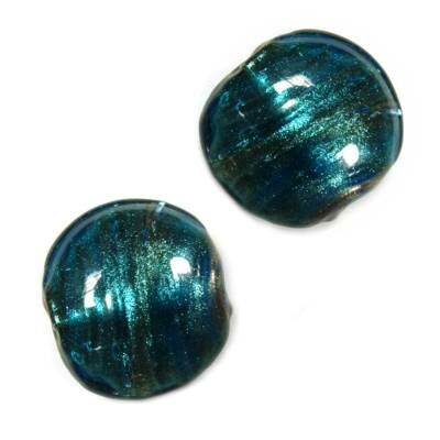 pērle tablete 20mm zila - sudraba mākonis (Indija)