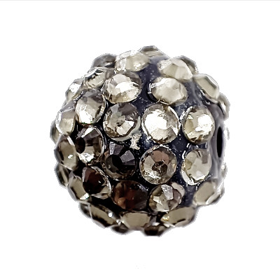 pērle apaļa 13mm ar kristāliem, Ķīna