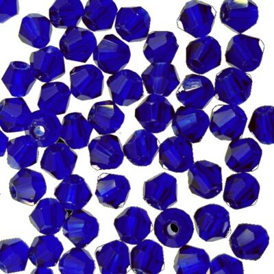pērle konuss slīpēta 4mm zila